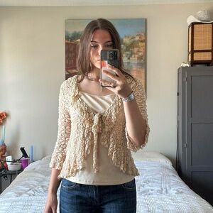 Tan Lace long sleeve